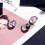 Anillo ajustable de plata de ley con flor de corindón negro 3