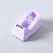 Porta-fita adesiva pequeno, colorido, para mesa, para máquina de fita adesiva, cortador de embalagens, roxo lavanda