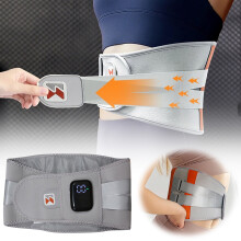 Wireless Waist Massager with Heating and Steel Support