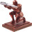 Portapenne Executive Knight, accessorio da scrivania in ferro, 1 pezzo 1