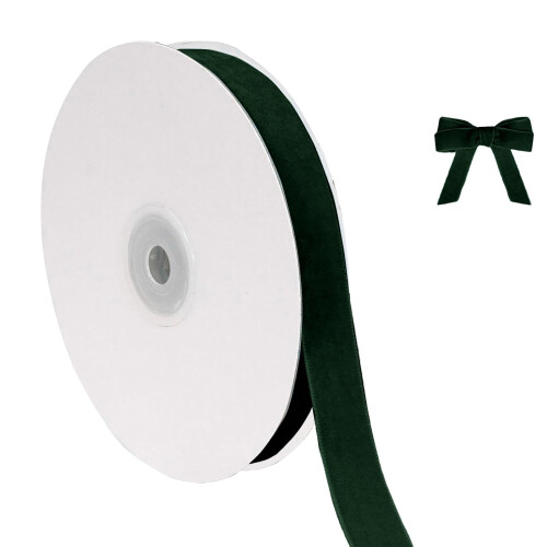 Samtband, 1,6 cm x 9,1 m, Weihnachtsdekoration