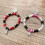 Spinnen-Paar-Perlenarmbänder, 2er-Set 5