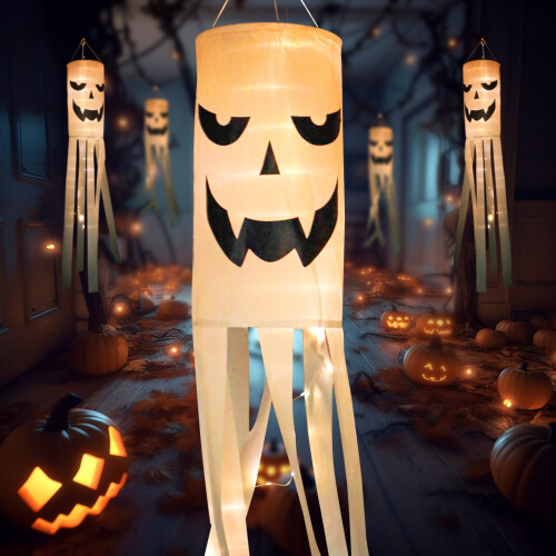 Halloween-Geister-Windsack-Dekoration (1 Stück) 2