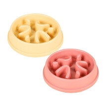 Quebra-cabeça interativo com design de tigela para cães de alimentação lenta (1 peça)