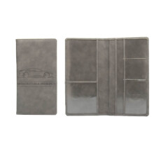 Porte-documents en cuir pour carte grise et assurance auto