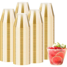 Gobelets en plastique doré 27 cl (300 pièces)