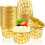 Gingham foil cupcake liners 3.5 oz 50 count yellow checkered 1