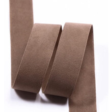 Khakifarbenes, doppelseitiges Samtband, 1,5 Zoll breit, 10 Yards (ca. 9,1 m)