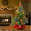 Pre-Lit Mini Christmas Tree 2ft Artificial Fir with LED 4