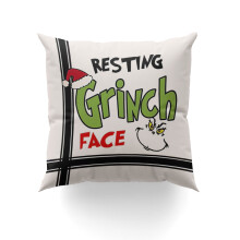 Povlak na polštář Grinch 16x16 palců venkovní sváteční dekorace