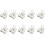 Retro-Metall-Binderclips, silber, klein, 10 Stück 1