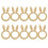 Ronds de serviette lapin de Pâques, décoration de table, 10 pièces 1