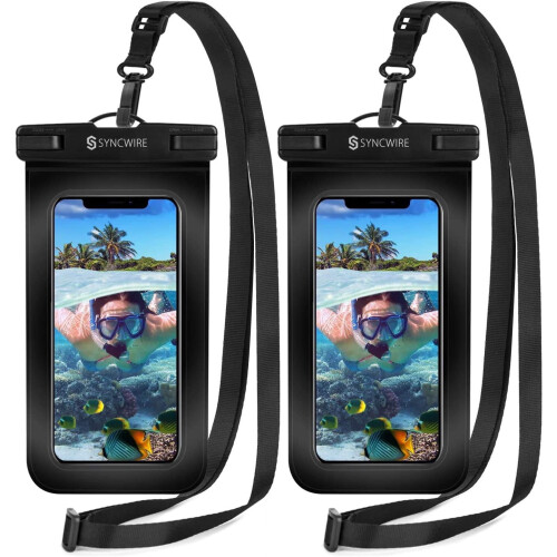 Αδιάβροχη θήκη τηλεφώνου IPX8Dry Bag2-Pack για τηλέφωνα έως