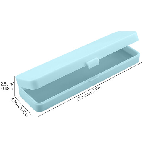 VALSEEL plastic pencil case semi-transparent 1 piece 1