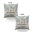 Fronha decorativa floral azul, 50x50cm (20x20 polegadas) 1