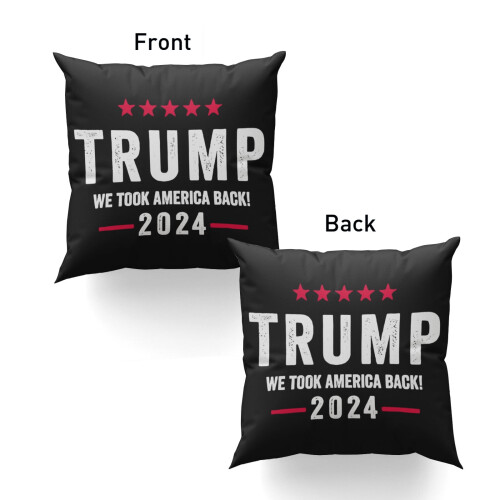 Trump2024Throw Pillow18x18Inch