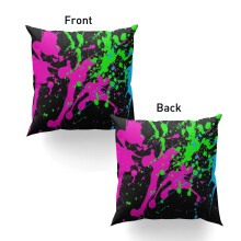 Kussensloop met glow-in-the-dark spettereffect, 20x20 inch