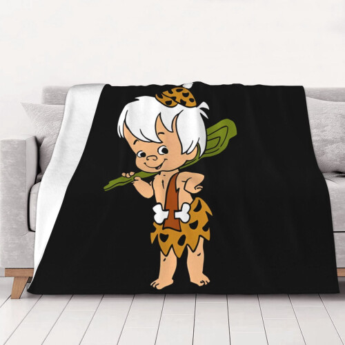 Flintstones-flanellihuopa 80x60 tuumaa