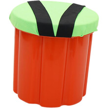 Tabouret de jardin d'extérieur en plastique, assise ronde, 32 cm
