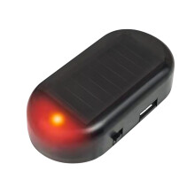Solární atrapa pro auto s LED výstražným světlem 194 žárovek