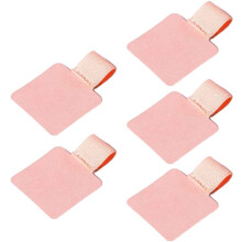 Porte-stylo en cuir rose pour carnets (lot de 5)