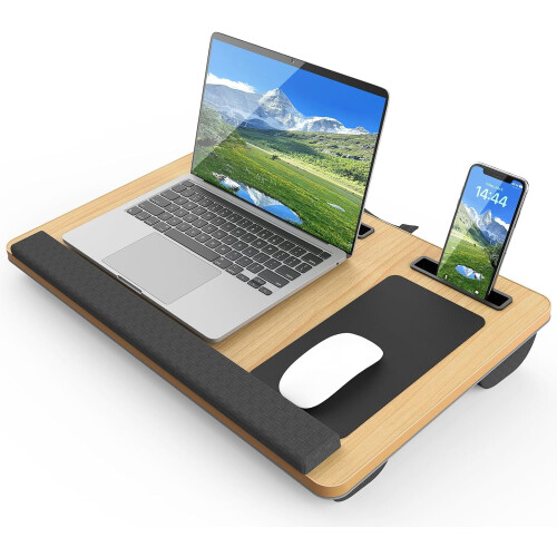Support pour ordinateur portable 17 pouces avec repose-poignets rembourré