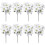 Artificial Poinsettia Bushes White35cm4Pack 1