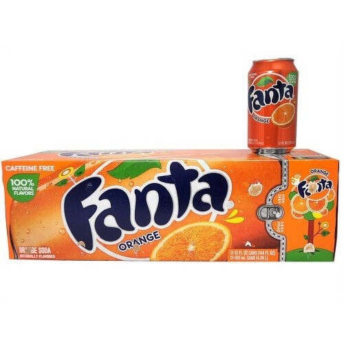 Fanta Orange Soda 12 oz Cans 12 Pack