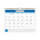 Calendrier mensuel à détacher, design traditionnel et moderne 1