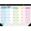 Calendário de mesa/parede 43 x 30 cm (17 x 12 polegadas), 18 meses, de janeiro de 2025 a junho de 2025 1