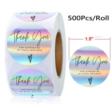 Holografikus Köszönöm Matricák 500 db