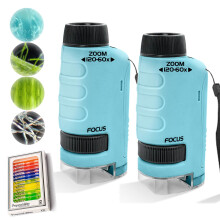Microscópio portátil infantil para experimentos científicos (2 unidades)