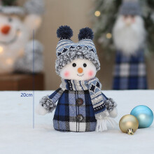 Gartenstatue Schneemann (1 Stück) – Solarbetriebene Gartendekoration
