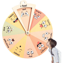Roda de cores do gráfico de emoções para pré-escola e ensino fundamental