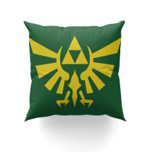 Sierkussenhoes met Legend of Zelda-print, 16x16 inch.