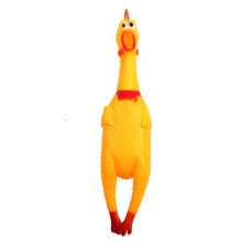 Jouet pour chien avec chant de poulet, adapté aux chiens de petite et moyenne taille.