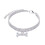Collier en forme d'os avec strass pour chien, ajustable S/M/L, 3 rangs 1