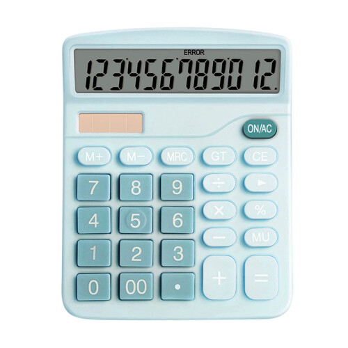 Basic Calculator 12-Digit LCD Dual-Power 1