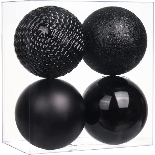 Gold Ball Ornaments Shatterproof 7.08 in