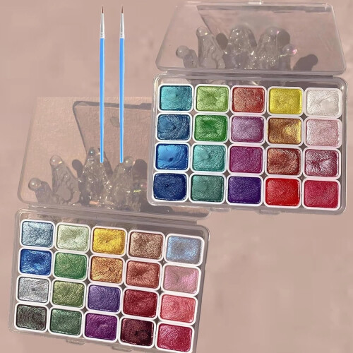 Σετ Ακουαρέλας Forestry Mobile20Colors Glitter