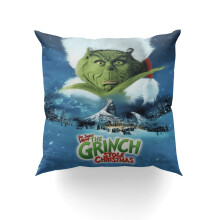 Grinch díszpárnahuzat 16x16 hüvelykes lakberendezés
