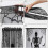 Cortina de porta com caveiras de Halloween para uso interno e externo. 4