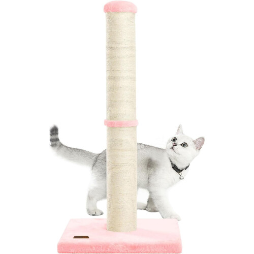 Katzenkratzbaum Beige 86 cm mit Natursisalseil