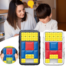 Huarong Road Slide Puzzle Game voor kinderen en volwassenen. Logisch puzzelspel.