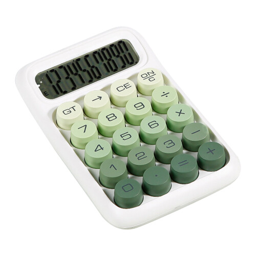 Mini calculadora digital de bolso com visor LCD de 10 dígitos. 1