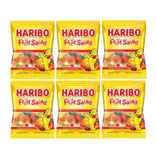 Balenie cukríkov Haribo na ovocný šalát, 6 5 oz vrecúšok