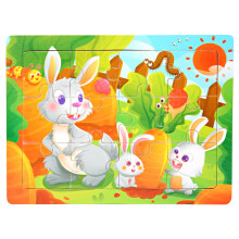 Puzzle di memoria in legno per bambini dai 2 ai 4 anni.