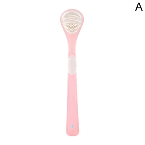 Escova de silicone para limpeza da língua, dupla face, 1 peça
