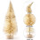 Mini Pine Trees Decoration Frosted Sisal 49 pcs 5