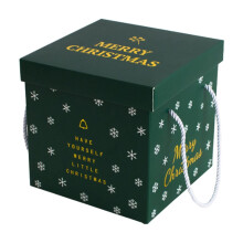 Red Gift Box with Lid for Holidays and Special Occasions